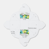 ターコイズと黄色の混合フローラ優先ボックス フェイバーボックス (折り畳みなし)