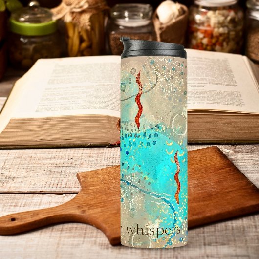 ターコイズと黄金古代の知恵ボホ タンブラー