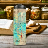 ターコイズと黄金古代の知恵ボホ タンブラー