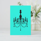 ターコイズと黒シャンデリア 出欠カード (スタンド正面)