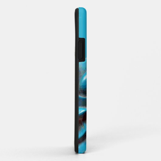 ターコイズによって仏の彫像のIphoneの切り分けられる幸せな場合 Case-Mate iPhoneケース (裏面/右)