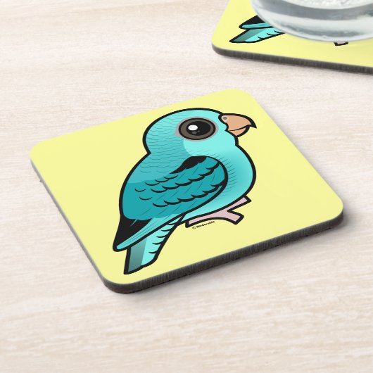 ターコイズによって禁止されるインコ コースター (左側)