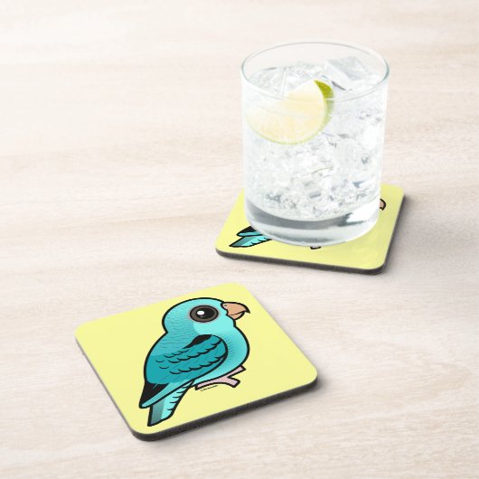 ターコイズによって禁止されるインコ コースター (右側)