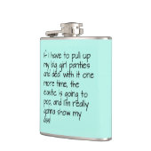 ターコイズによって置かれる大きい女の子のパンティーの名前は個人化なります フラスク (左)