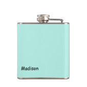 ターコイズによって置かれる大きい女の子のパンティーの名前は個人化なります フラスク (裏面)