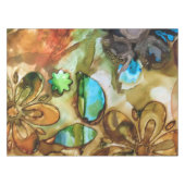 ターコイズのしぶきのテーブルクロス テーブルクロス (正面(横))