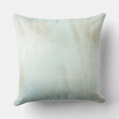 ターコイズのぼろぼろの孔雀 クッション (裏面)