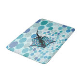 ターコイズのアカエイ105の数々の点 バスマット (アングル)