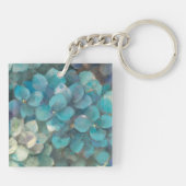 ターコイズのアジサイ キーホルダー (裏面)