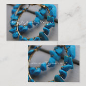 ターコイズのイヤリングの名刺 名刺 (正面/裏面)