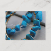 ターコイズのイヤリングの名刺 名刺 (裏面)