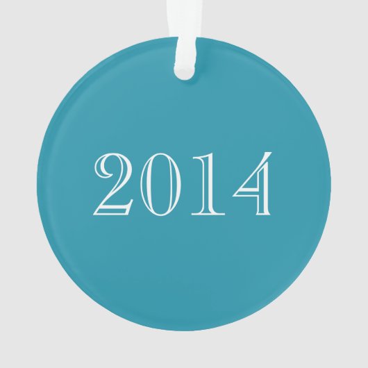 ターコイズのオーナメントのチータのプリントのダンス オーナメント (裏面)