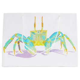 ターコイズのカニ ラージペーパーバッグ