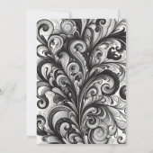 ターコイズのキンセアニエラの女の子の招待状 招待状 (裏面)