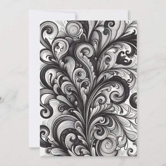 ターコイズのキンセアニエラの女の子の招待状 招待状 (裏面)