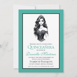 ターコイズのキンセアニエラの少女 招待状