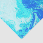 ターコイズのグラデーションな絞り染めのプリントパターン 薄葉紙 (詳細)