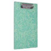 ターコイズのシャクヤクパターン クリップボード (右)