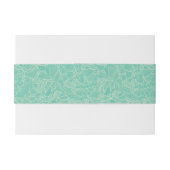 ターコイズのシャクヤクパターン 招待状ベリーバンド (裏面例)