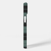 ターコイズのシンプルなタータン柄 Case-Mate iPhoneケース (裏面 / 右)