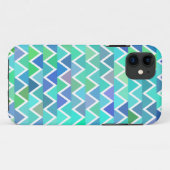 ターコイズのジグザグパターンのiPhone 5の場合 Case-Mate iPhoneケース (裏面(横))