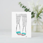 ターコイズのスリッパ ポストカード (スタンド正面)