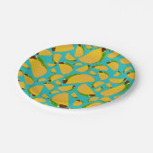 ターコイズのタコス ペーパープレート (アングル)