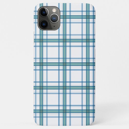 ターコイズのタータン... Case-Mate iPhoneケース (裏面)