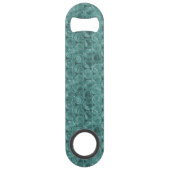 ターコイズのバブルラップパターン スピード栓抜き (裏面)