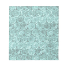 ターコイズのバブルラップパターン ノートパッド