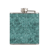 ターコイズのバブルラップパターン フラスク (裏面)