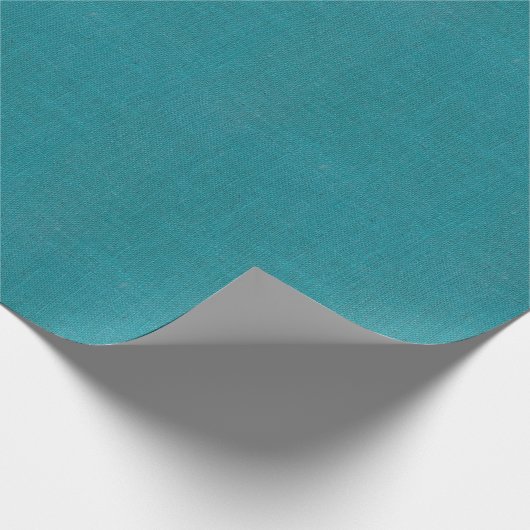 ターコイズのバーラップの質 ラッピングペーパー (角)