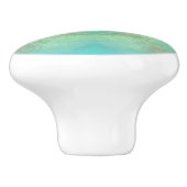 ターコイズのビーチ色の陶磁器のノブ セラミックノブ (側面)