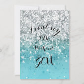 ターコイズのブライズメイド招待状 招待状 (正面)