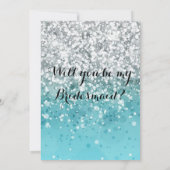 ターコイズのブライズメイド招待状 招待状 (裏面)