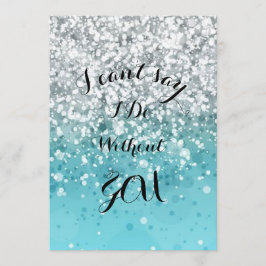 ターコイズのブライズメイド招待状 招待状