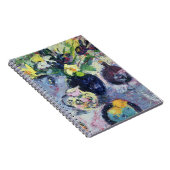 ターコイズのボトル2002年が付いている静物画 ノートブック (右側)