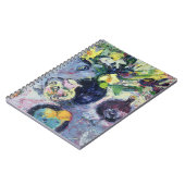 ターコイズのボトル2002年が付いている静物画 ノートブック (左側)