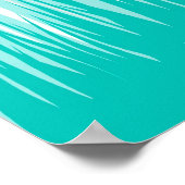 ターコイズのポピー ポスター (角)