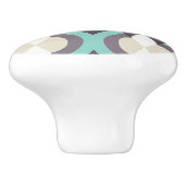 ターコイズのモトッコ人パターン セラミックノブ (側面)