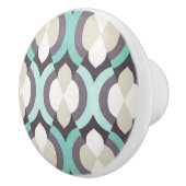 ターコイズのモトッコ人パターン セラミックノブ (右)