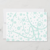 ターコイズのランジェリー ブライダルシャワー 招待状 (裏面)