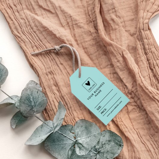 ターコイズのロゴソーシャルメディア価格 ギフトタグ