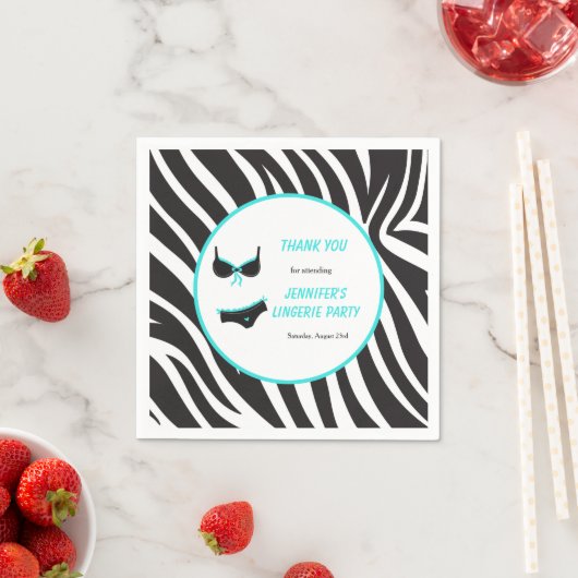 ターコイズの下着パーティー感謝祭 スタンダードカクテルナプキン (インサイチュ)