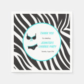 ターコイズの下着パーティー感謝祭 スタンダードカクテルナプキン (正面)