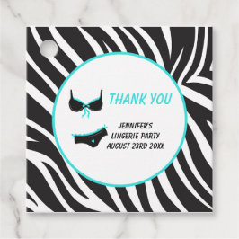 ターコイズの下着パーティー感謝祭 フェイバータグ