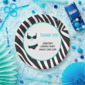 ターコイズの下着パーティー感謝祭 ペーパープレート (パーティー)