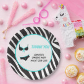 ターコイズの下着パーティー感謝祭 ペーパープレート (パーティー)