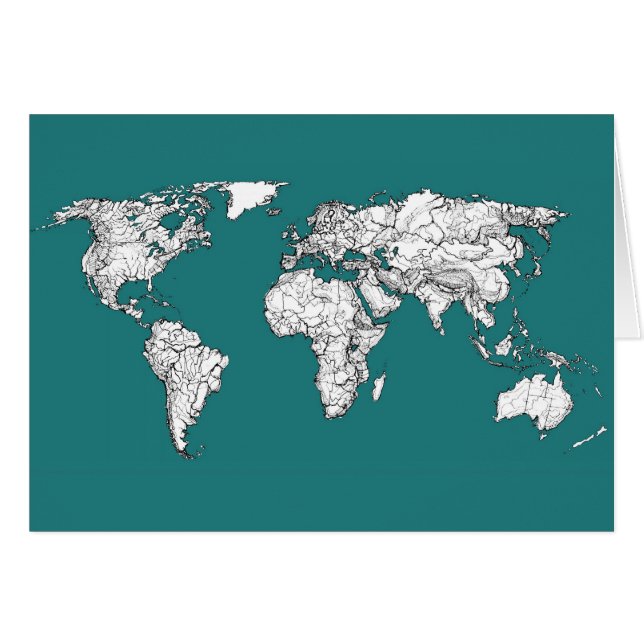 ターコイズの世界地図 (正面横)