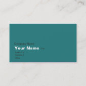 ターコイズの世界地図 名刺 (正面)